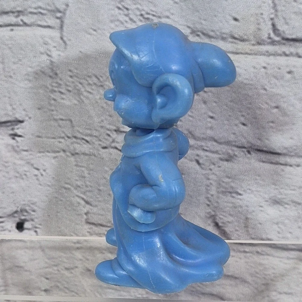 Vintage 70s Disney Figures Dopey Mickey Mouse Hard Plastic Toys By Louis Marx